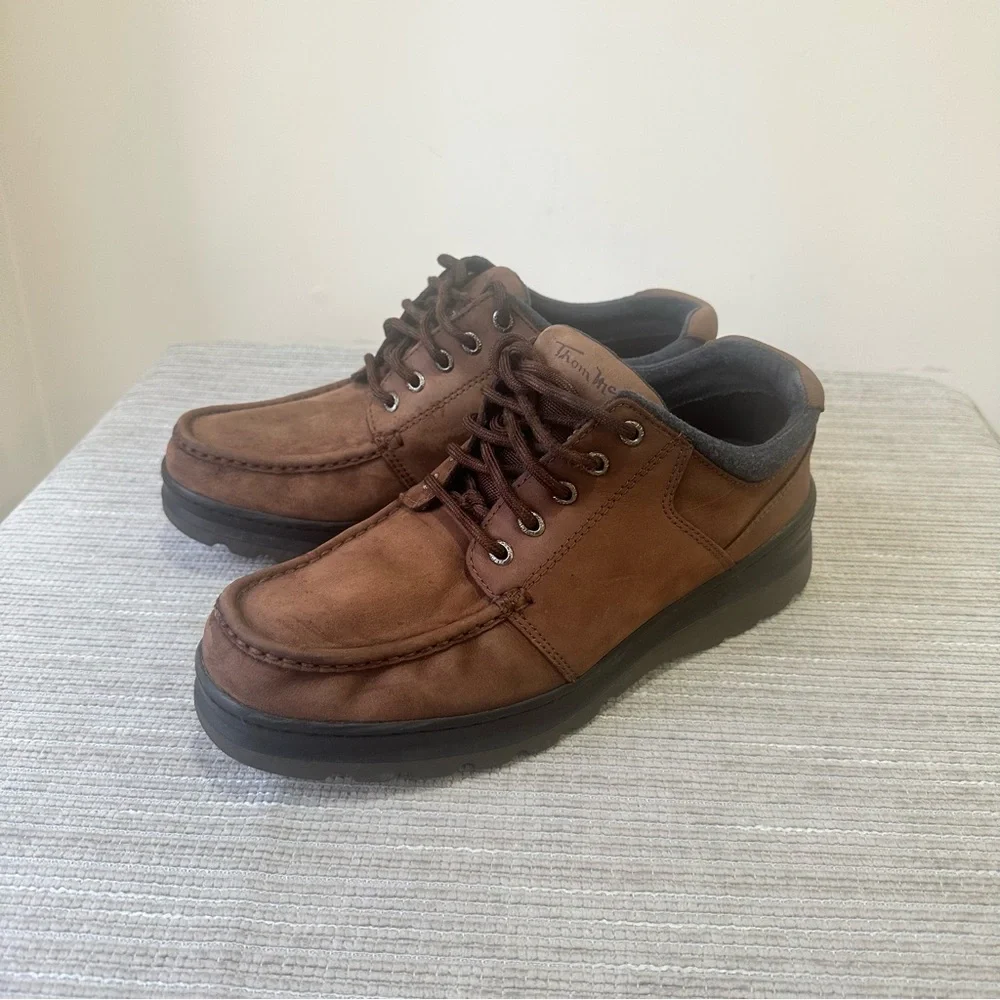 Mens Thom Mcan Oxford Shoes  Size 12W  Leather‎ Uppers - Brown